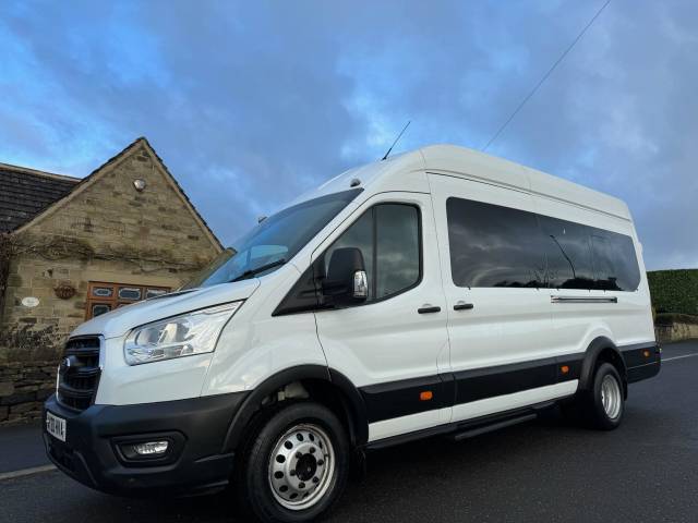Ford Transit 2.0 460 EcoBlue Leader RWD L4 High Roof Euro 6 (s/s) 5dr (17 Seat, DRW) Minibus Diesel White