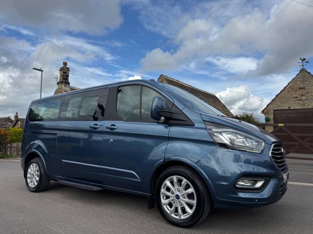 Ford Tourneo Custom 2.0 320 EcoBlue Titanium Auto L2 Euro 6 (s/s) 5dr Minibus Diesel Blue